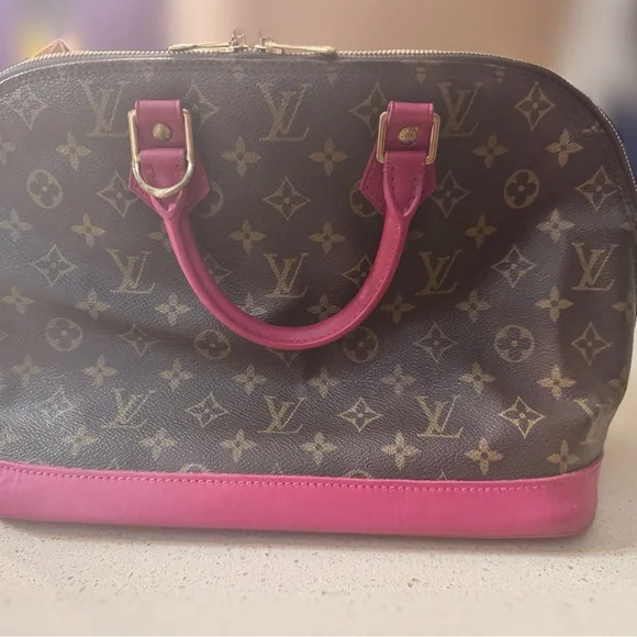 Louis Vuitton Monogram Brown and Pink Cosmetic Bag - Picture 2 of 7